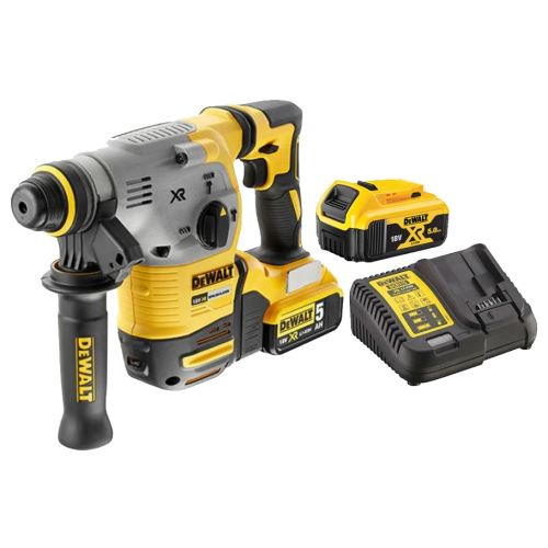 Perforateur SDS Plus 18 V XR 2,8J + 2 batteries 5 Ah + chargeur + coffret T-STAK DEWALT DCH283P2-QW photo du produit Secondaire 1 L