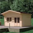 Abri de jardin en bois JASMIN avec mezzanine 19,2m² - FOREST STYLE - 2806 pas cher Secondaire 2 S