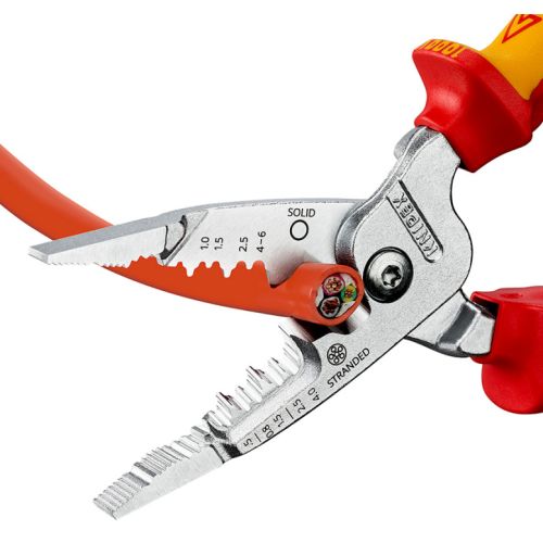 Pince électrique avec poignée isolée 1000 V KNIPEX 13 76 200 ME photo du produit Secondaire 2 L
