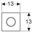 Commande de déclenchement pneumatique HYTOUCH SIGMA01 chromé GEBERIT 116.011.21.5 photo du produit Secondaire 2 S