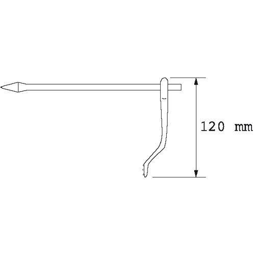 Chevillettes section octogonale 300mm - SAM OUTILLAGE - 130-6 pas cher Secondaire 1 L