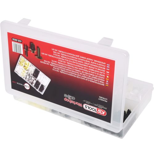 Assortiment d'agrafes pour Peugeot/Citroën 345 pièces KS TOOLS 420.0650 photo du produit Secondaire 4 L