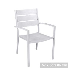 Fauteuil de jardin empilable en aluminium Hawaï - 224769 photo du produit Principale M