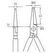 Pince à becs demi-ronde droite isolante 1000V - KNIPEX - 26 16 200 pas cher Secondaire 3 S