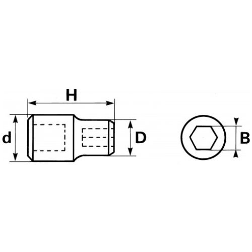 Douille 1/2'' porte-embouts 5/16'' SAM OUTILLAGE SD-1 photo du produit Secondaire 1 L