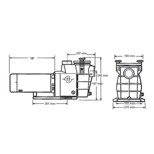 Pompes standards 1 Cv SUPERPOOL HAY-100-0403 photo du produit Secondaire 1 L