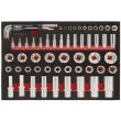 Module de douilles en pouces 1/4 '' - 1/2 '' 62 pièces KS TOOLS 712.1010 photo du produit