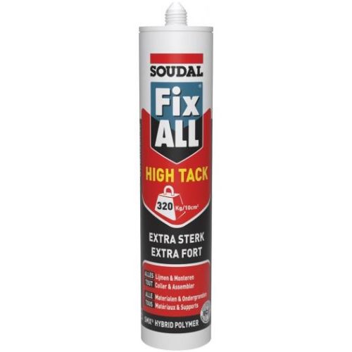 Mastic colle Fix All High Tack blanc cartouche 290ml - SOUDAL - 100268 pas cher