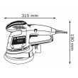 Ponceuse excentrique 340 W GEX 34-150 en boîte carton BOSCH 0601372800 photo du produit Secondaire 1 S