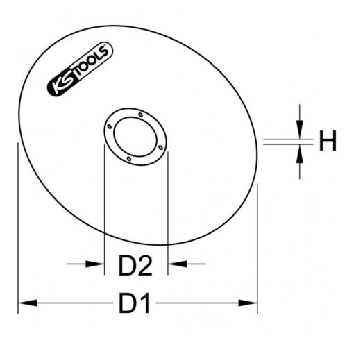 Lot de 25 disques à tronçonner diamètre 50 x 1,6 mm KS TOOLS 337.2005 photo du produit Secondaire 2 L