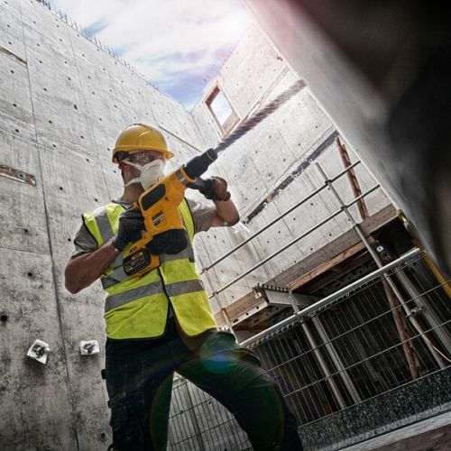 Perforateur-burineur 54 V SDS-Max XR FLEXVOLT 6,1 J + 2 batteries Flexvolt 3 Ah + chargeur + coffret TSTAK DEWALT DCH481X2-QW photo du produit Secondaire 5 L