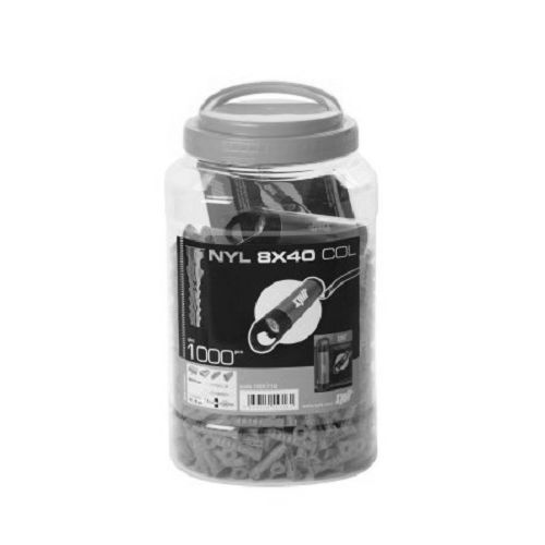 Cheville &agrave; expansion nylon avec collerette 6x30 seau de 600 pi&egrave;ces - SPIT - 060136 pas cher Secondaire 5 L