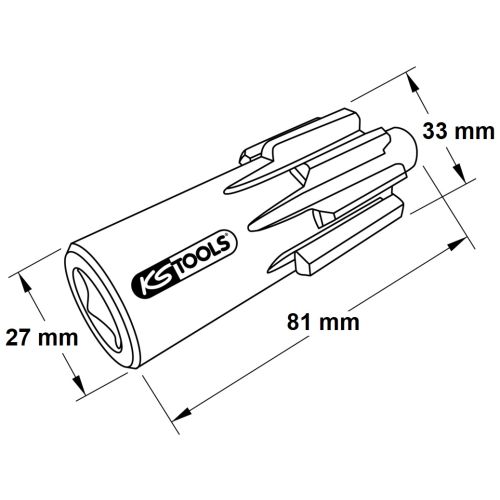 Entraîneur manuel de volant moteur DAF 1/2'' KS TOOLS 455.0106 photo du produit Secondaire 3 L