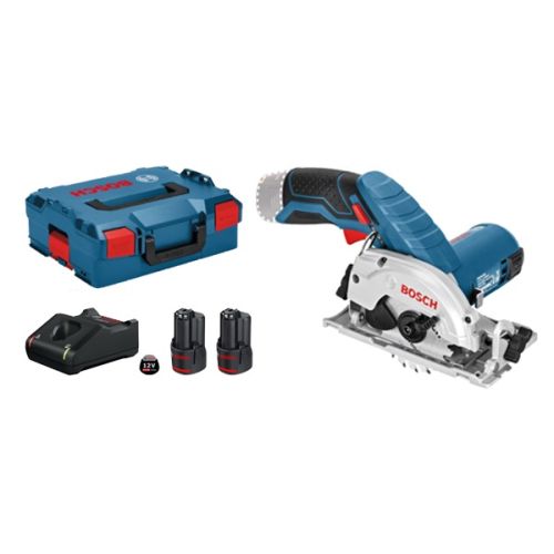 Scie circulaire 12V GKS 12V-26 + 2 batteries 2 Ah + chargeur en coffret L-BOXX BOSCH 06016A100D photo du produit Secondaire 4 L