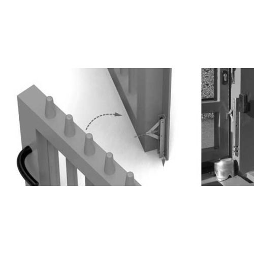 Verrou de sol automatique à ressort inox - IBFM - 409 pas cher Secondaire 2 L