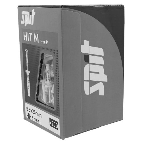 Cheville &agrave; frapper HIT M 6x30 bidon de 1000 - SPIT - 055704 pas cher Secondaire 25 L