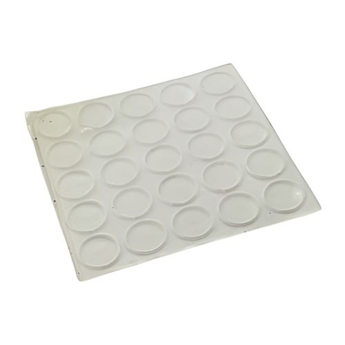 But&eacute;e autocollante sur plaquette diam&egrave;tre 10 mm &eacute;paisseur 3 mm translucide CIVIC INDUSTRIE 09611022 photo du produit