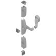 Fermeture antipanique Cross bar 2/3 points standard gris LA CROISEE DS DS9303-007 photo du produit