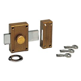 Verrou Muel double entr&eacute;e 65 mm &agrave; prot&egrave;ge pompe &ndash; 1070F photo du produit Principale M