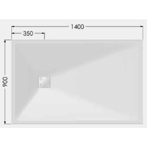 Receveur ONYX blanc 1700 x 800 mm AKW 12834WH-CH photo du produit Secondaire 6 L