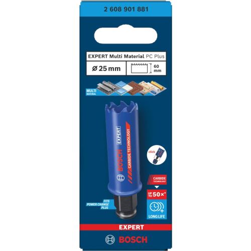 Scie trépan carbure Multi-material PC Plus 25x60mm - BOSCH EXPERT - 2608901881 pas cher Secondaire 4 L