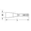 Couteau de peintre 25 x 225 mm KS TOOLS 907.2261 photo du produit Secondaire 1 S