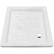 Receveur à poser POLO 80x80x8cm B60 carré blanc - ROCA - WMT1CA17Z000001 pas cher