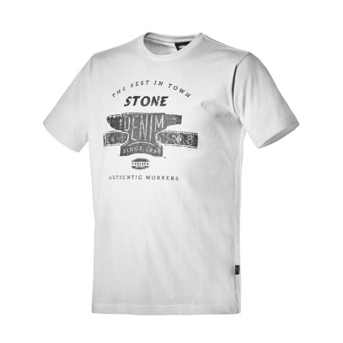 Tee-shirt de travail GRAPHIC DENIM à manches courtes blanc T2XL - DIADORA SPA - 702.171200.XXL 20002 pas cher Principale L