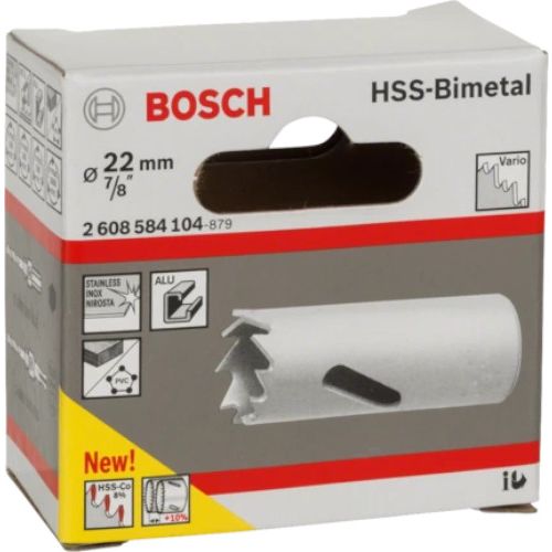 Scie trépan HSS bimétal 22 mm 7/8'' BOSCH 2608584104 photo du produit Secondaire 3 L