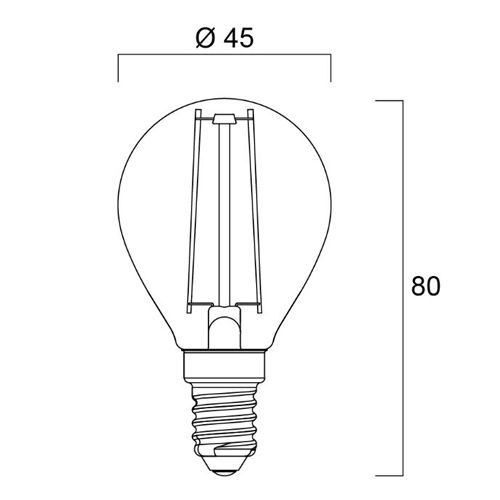 Lampe TOLEDO Retro 250lm 827 L 80mm - SYLVANIA - 0027238 pas cher Secondaire 3 L