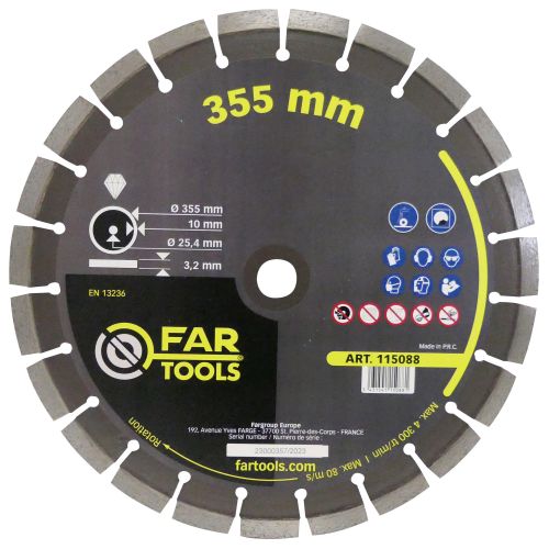 Disque à béton 355 mm  FARTOOLS 115088 photo du produit Principale L