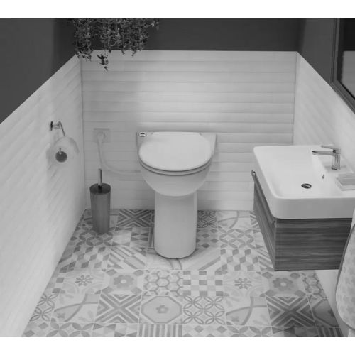 Cuvette WC à broyeur intégré SANICOMPACT 43 ECO + option lave-mains - SFA - C43LV pas cher Secondaire 4 L