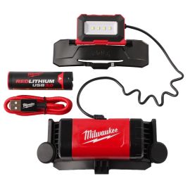 Lampe frontale BOLT rechargeable USB 600 lumens 4 V Milwaukee L4 BOLTHL-301 + batterie 3 Ah en blister - 4933479902 photo du produit Principale M