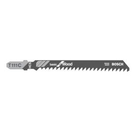 Lames de scie sauteuse Bosch T 111 C Basic for Wood - 2608630033 photo du produit Principale M