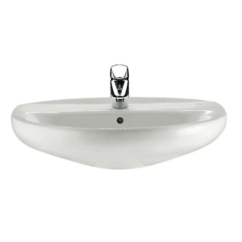 Lavabo porcelaine VICTORIA 56x46 blanc ROCA A326393000 photo du produit