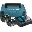 Pack 2 batteries 18V 3Ah + chargeur + coffret MAKPAC MAKITA 197952-5 pas cher