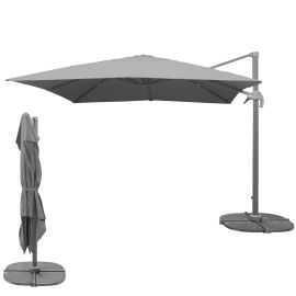 Parasol déporté carré en toile 300 x 300 cm pas cher Principale M