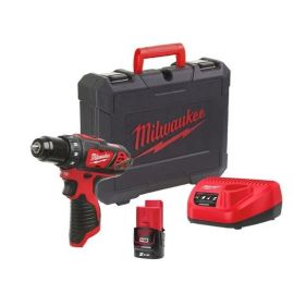 Perceuse-visseuse 12V Milwaukee M12 BDD-201C + 1 batterie 2 Ah + chargeur + coffret - MILWAUKEE - 4933479439 photo du produit Principale M