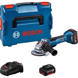Meuleuse d'angle 18V Bosch GWS 18V-10 P Professional 125 mm + 2 batteries 5Ah + chargeur L-Boxx - 06019J4101 photo du produit Principale M