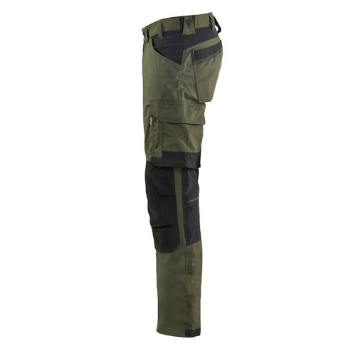 Pantalon stretch 2D vert foret/gris moyen T42L - BLAKLADER - 175118324298C148 pas cher Secondaire 3 L