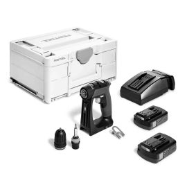 Perceuse-visseuse 18V CXS 18 C 3,0-PLUS + 2 batteries 3Ah + chargeur + coffret Systainer 3 - FESTOOL - 576883 pas cher Principale M