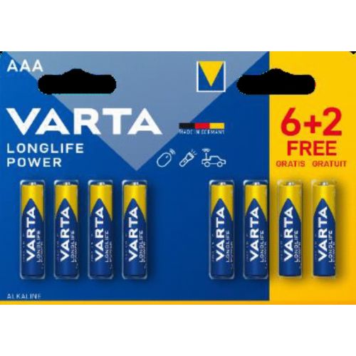 Piles alcalines LONGLIFE Varta LR03 AAA - 4903121428 photo du produit