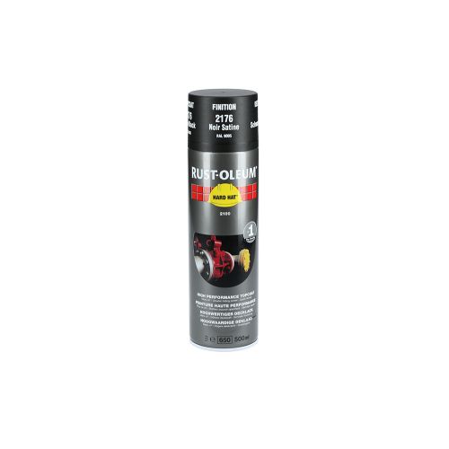 Couche de finition Hard Hat Ral-couleurs noir foncé satin RAL 9005 500ml - RUST-OLEUM - 2176 pas cher Secondaire 1 L