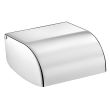 Porte-papier WC à rouleau avec couvercle monobloc Inox 304 poli - DELABIE - 566 pas cher