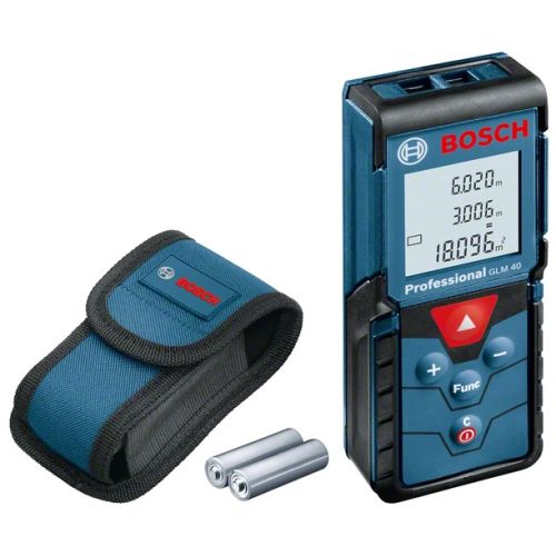Télémètre Laser GLM 40 Professional en boîte carton BOSCH 0601072900 photo du produit