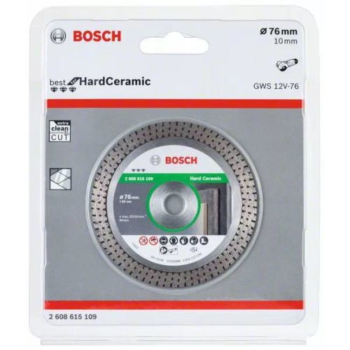 Disque à tronçonner diamanté Bosch Best for Hard Ceramic photo du produit Secondaire 1 L