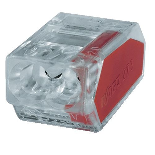 Boîte de 100 bornes de connexion automatiques transparentes 2 fils (1 - 2,5 mm²) WAGO 773-102 photo du produit Secondaire 1 L
