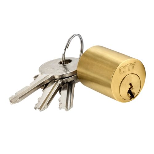 Cylindre pour verrou laiton poli 30mm - ISEO - 56310301.5 pas cher