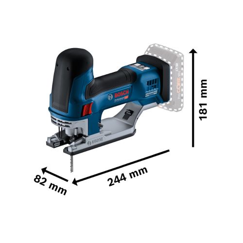 Scie sauteuse 18 V GST 18V-155 SC + 2 batteries ProCore 4 Ah + chargeur en coffret L-BOXX BOSCH 06015B0002 photo du produit Secondaire 1 L