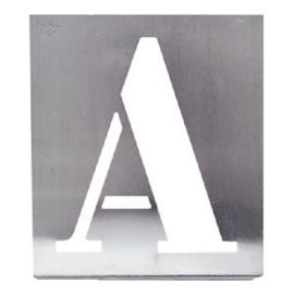 Alphabet à pocher métallique Wilmart écriture capitale photo du produit Principale M